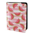 thumbnail image 2 of Pofeuu Sweet Watermelon Print Travel Document Organizer Passport Holder Men Women for Family (6.5 in x 4.5 in),Wallet Holder Credit Card Clutch Bag Case, 2 of 5