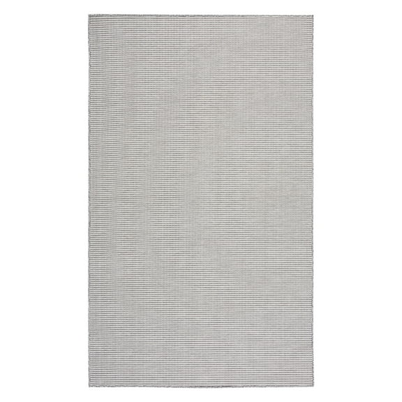 SAFAVIEH Martha Stewart Hampton Solid Indoor/Outdoor Area Rug, Beige/Black, 4' x 6'