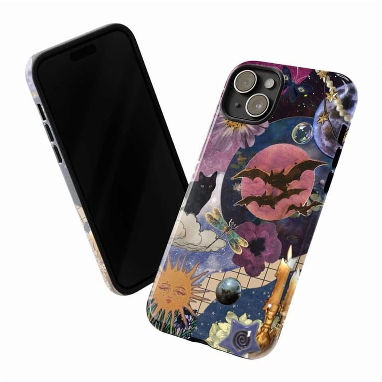 Witchy Celestial Phone Case, Purple Moon, Bats, Black Cat, Sun & Stars Aesthetic for iPhone 16/15/14/13/12/11 - Walmart.com Witchy Celestial Phone Case, Purple Moon, Bats, Black Cat, Sun & Stars Aesthetic for iPhone 16/15/14/13/12/11 - Walmart.com