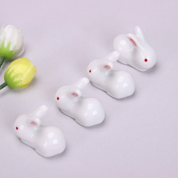 GAXIRE Set of 6 Ceramic Chopstick Holders for Easter Decor and Tabletop Accessories