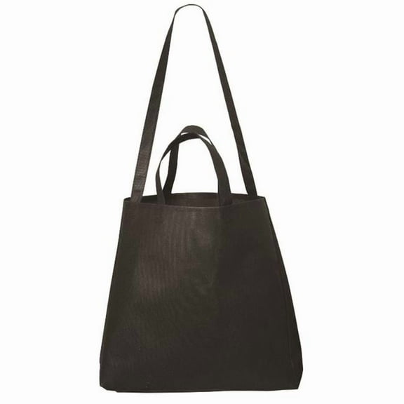 Debco NW8820 Metrohip Shopper Double Handle Non Woven Tote - Black