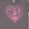 thumbnail image 4 of Inktastic Breast Cancer Awareness Heart Words Boys or Girls Toddler T-Shirt, 4 of 5