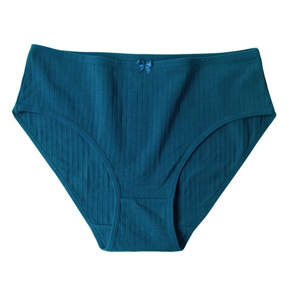 Ralphats Everyday Women's Cotton Hipster Panties, Size M, Blue - Full-Coverage, Breathable, Soft Hypoallergenic & Machine-Washable