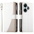 thumbnail image 3 of Funda cartera GANGXUN para Xiaomi Redmi Note 13R 5G , cuero PU con tarjetero, cremallera, correa de mano, soporte y protección 1011°, 3 of 6