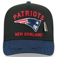 thumbnail image 2 of Men's New Era Black/Navy New England Patriots 2025 NFL Draft On Stage A-Frame 59FIFTY Fitted Hat, 2 of 5