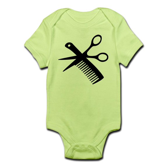 CafePress - Barber Scissors Hairdresser Infant Bodysuit - Baby Light Bodysuit