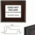 thumbnail image 3 of Creative Mark Plein Air Style Frame, Mahogany, 20x24" - 2.75" Wide Moulding with 1/2" Rabbet Depth, Open Back W/O Glazing, Museum Quality, For Art Panels, Stretched Canvas, Pictures & More, 3 of 7