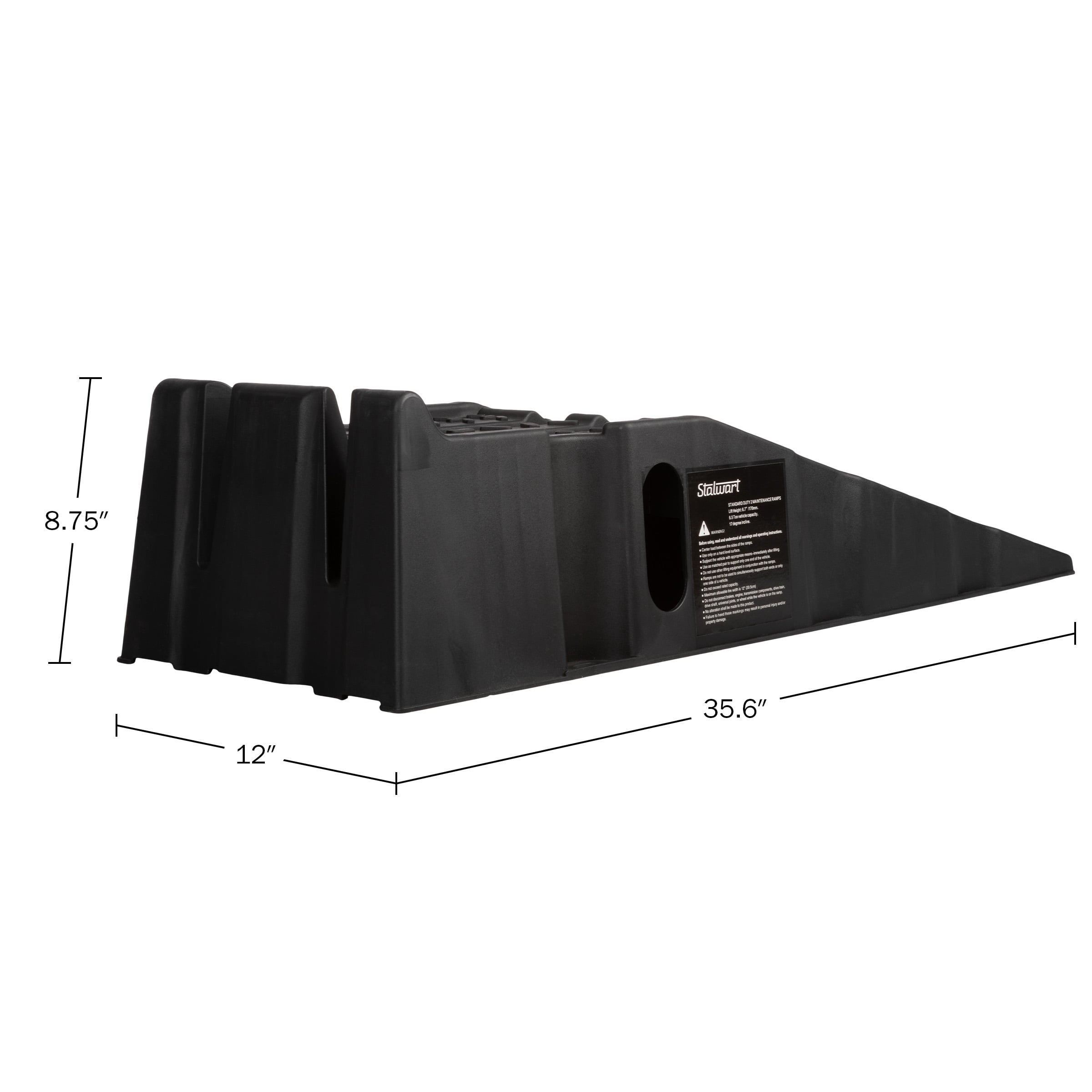 Stalwart Car Ramps for Oil Changes 2-Pack - 16,000lb GVW Capacity Car Lift