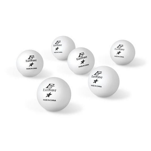 Balles de tennis de table EastPoint Sports 1&nbsp;étoile de 40&nbsp;mm blanches