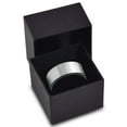 thumbnail image 4 of Charming Jewelers Tungsten Wedding Band Ring 8mm for Men Women Comfort Fit Black Pipe Cut Brushed Lifetime Guarantee Size 15, 4 of 5