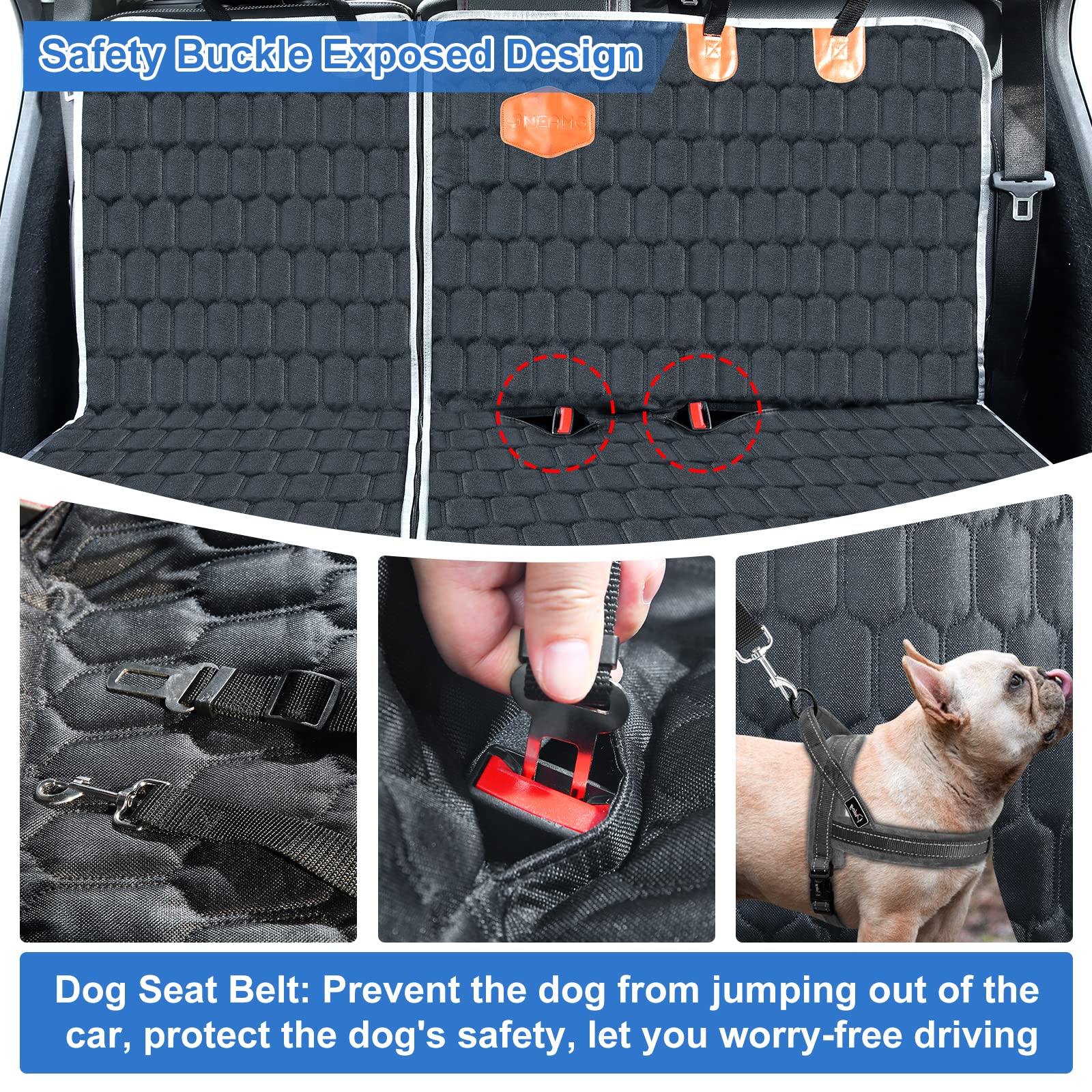 OneAmg Dog Car Seat Cover, 600D Oxford, Waterproof photo 3