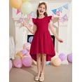 thumbnail image 4 of Vestido Arshiner para fiesta de San Valentín para niñas de 7 a 8 años, color rojo, 4 of 7