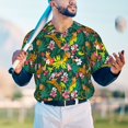 thumbnail image 5 of KLL Cute Tribal Leopards for Men's Baseball Shirts,Short Sleeve Casual Shirts Button Down Shirt for Men Beach Summer Wedding Shirt-Medium, 5 of 7