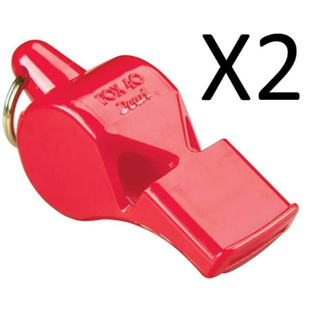 Loud Safety Whistle - Pearl Sports and Safety Loud Marine Whistle, Red (2 Pack), 90 Decibel Unique Pitch Will Be Heard Above Ambient Noise, Loud Crowds, The Roar Of Engines, Breaking Waves.., By Fox 40