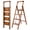 Woodgrain-1, variant on Calmwrd Step Ladder Folding 4-Step Champagne Gold Finish Aluminum Foldable Step Ladders,Anti-Slip for Home & Kitchen Office 330 lbs