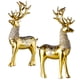 thumbnail image 4 of Estatuilla Escultura Zulema Lucky Animal Deer Decoración Oro, 4 of 8