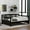 Espresso, variant on Modern Daybed Frame, Full Daybed with Wood Slats Support, Home Full Size Sofa Bed for Bedroom, Living Room, Space Saving Platform Bed, No Box Spring Needed, White, D1519