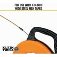 Klein Tools 50350 13Inch Flexible Fish Tape Leader for 1/8Inch Wide
