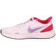 thumbnail image 3 of Nike Stroke Running Shoe, Football Grey Purple Pulse Fireberry White, 6.5 US Unisex Big Kid, 3 of 4