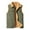 Army Green, variant on Tops for Men Sleeveless Jacket Corduroy Fleece-Lined Casual Padded Pocket Buttoned Coat Mens Coats Black L