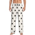 thumbnail image 5 of Mens Pajama Pants, Maple plaid Soft Sleep & Lounge Pants for Men, Cuteness Casual PJ Bottoms Pants with Pockets, 5 of 7