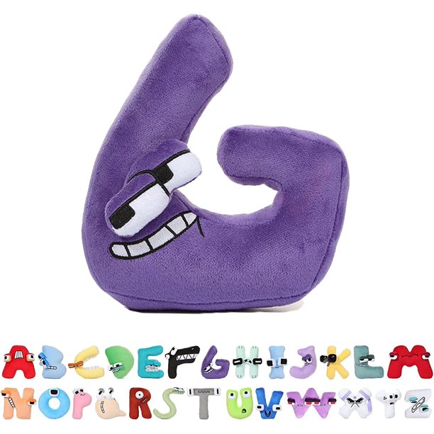 1 pieza Aiphabet Love 26 Letras Series Peluche \u2013 Peluches de anime 100% poliéster \u2013 Costuras bordadas \u2013 Elementos simbólicos alfabéticos de 8 pulgadas \u2013 Muñeca divertida para niños G Xishao Juguetes
