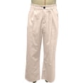thumbnail image 4 of Linen Casual Pants for Men Fashion Pleated Button Wide Leg Trousers with Pockets Summer Dressy Pants, 4 of 7