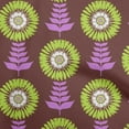 thumbnail image 1 of oneOone Viscose Chiffon Brown Fabric Asian Block Floral Craft Projects Decor Fabric Printed By The Yard 42 Inch Wide, 1 of 4