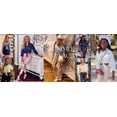 thumbnail image 5 of Womens 3/4 Sleeve Modern Denim Crop Top Tie Knot Shirt Cardigan, 5 of 7