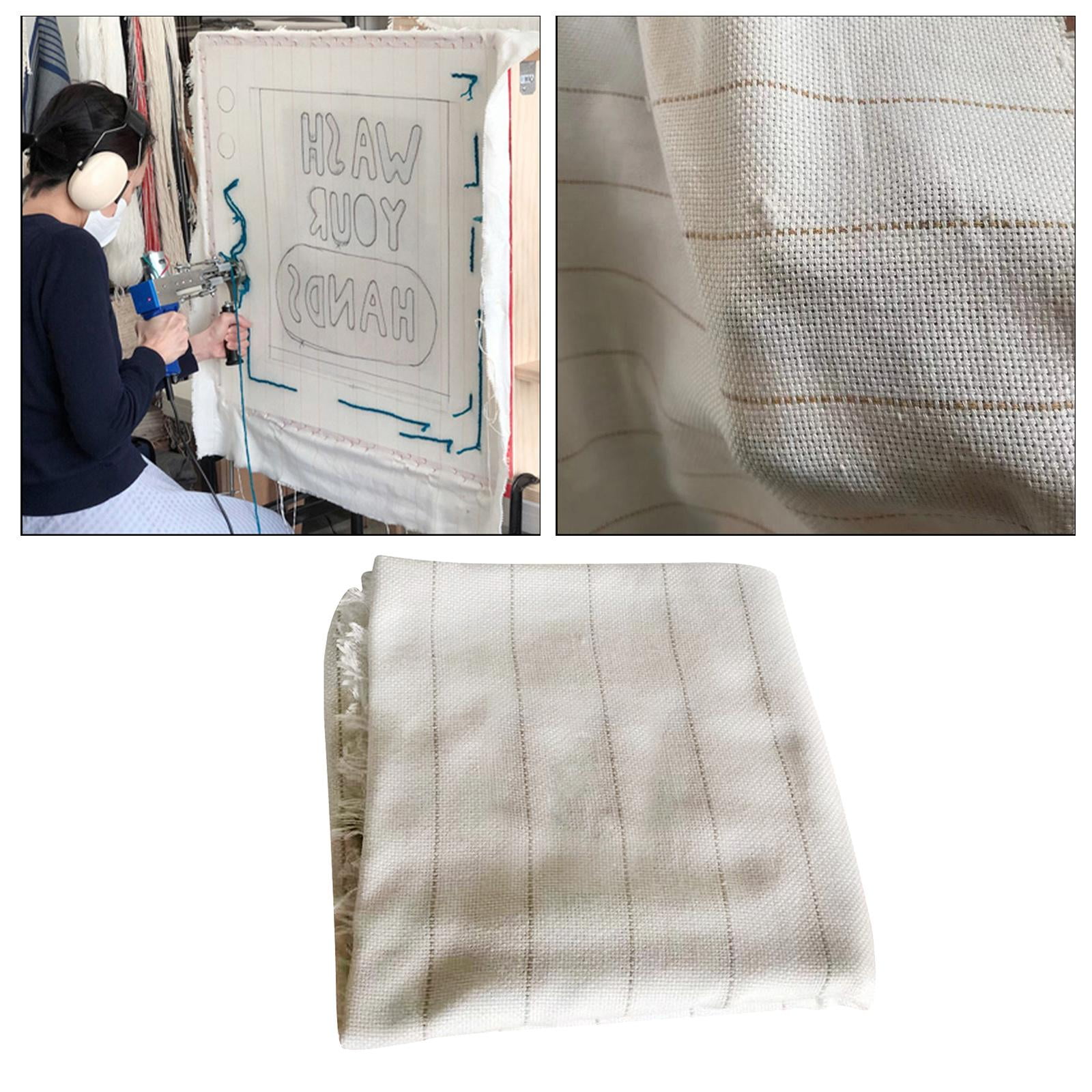FVDPWYE Primary Tufting Cloth Large Size Backing Fabric for Tufting Tool Punch Pin Woven 2.1m x3.5m