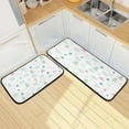 thumbnail image 7 of GZHJMY Christmas Tree Kitchen Mat - Cushioned Anti Fatigue Kitchen Rug Set of 2, Non Slip Waterproof Kitchen Mats for Kitchen, Laundry, Sink, Office 19.7"×27.6"+19.7"×47.2" Carpet Runner, 7 of 7