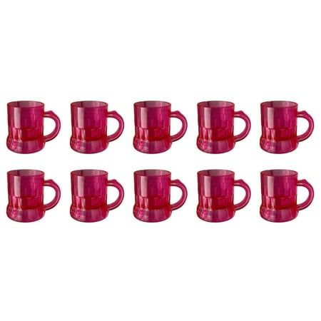 

10x Mini Beer Mugs Shot Glasses Beer Glasses Plastic Beer Mug Shot Tasting GXJ T3A4