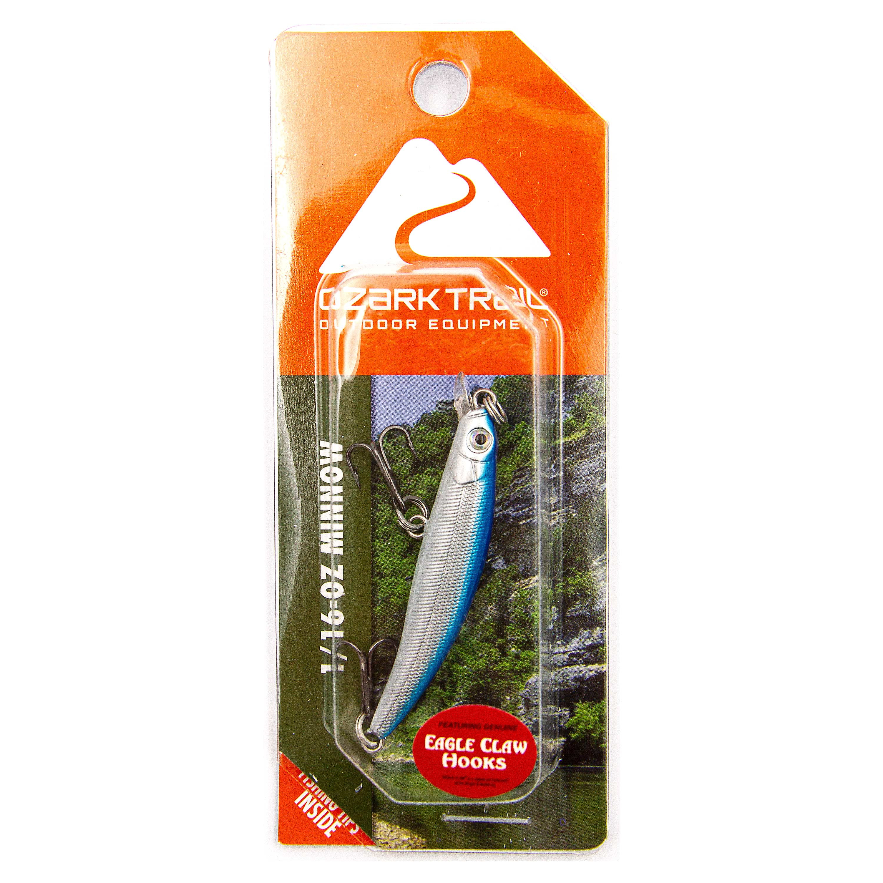 (3 pack) Ozark Trail 1/16 Ounce Blue Minnow Fishing Lure