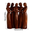 thumbnail image 3 of Sisters Figurine,Imitation Wood-carved Resin Figurine,Friendship Celebration Gift,Home Decor for Sisters, 3 of 3