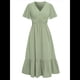 thumbnail image 1 of Vestidos de Mujer con Cuello en V Verde XL, 1 of 10