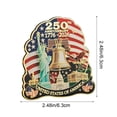 thumbnail image 6 of BSJJY 250th Independence Day USA Metal Fridge Magnet, US Bicentennial Commemorative Souvenir Patriotic Strong Magnetic Sticker for Kitchen Refrigerator Decor, 6 of 7