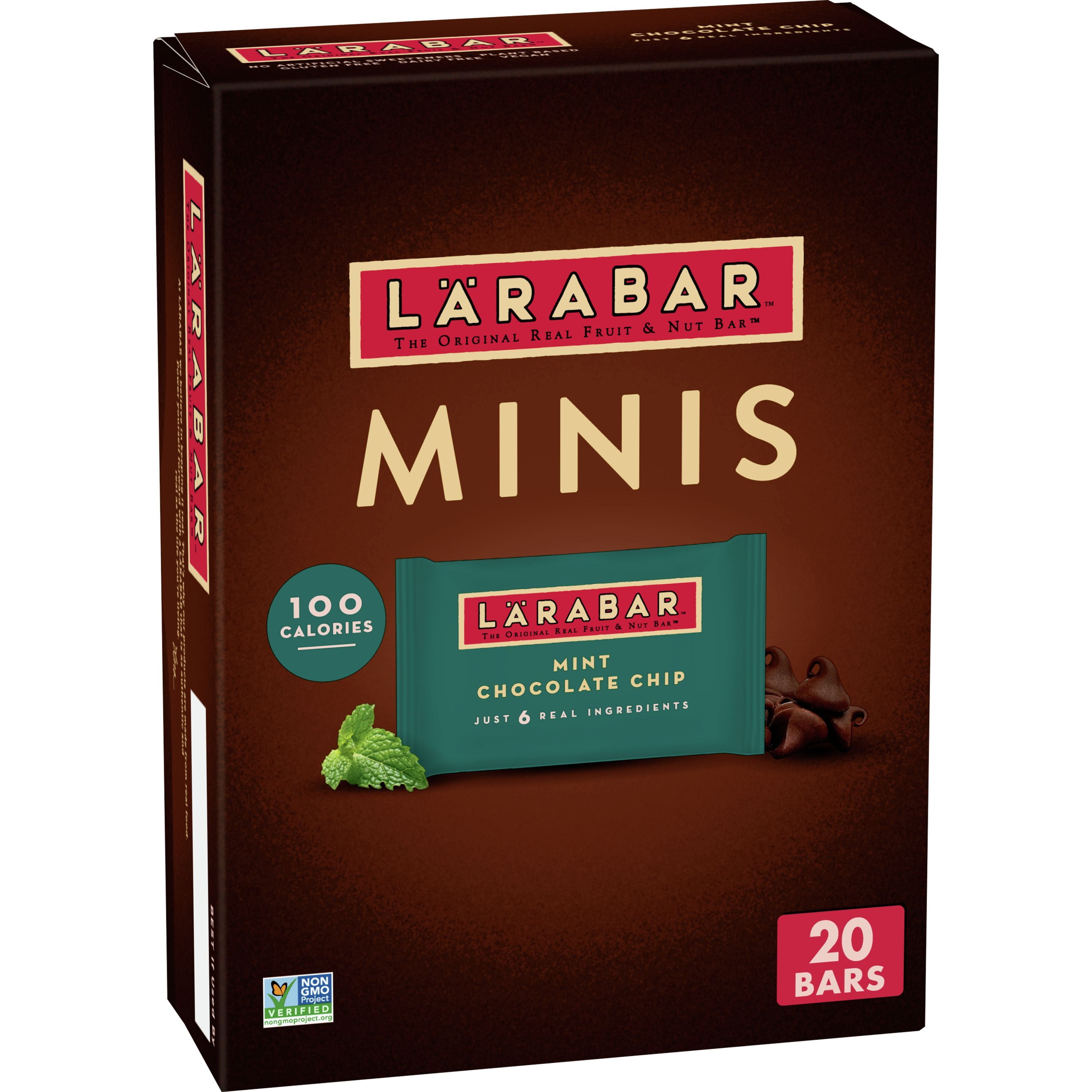 Larabar Mint Chocolate Mini Bars, Gluten Free Vegan Fruit & Nut Bars