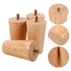 thumbnail image 5 of 4 patas de repuesto de madera maciza para muebles, para sofá, armario, cama y silla, fáciles de instalar, patas modernas de 8 cm, 5 of 7