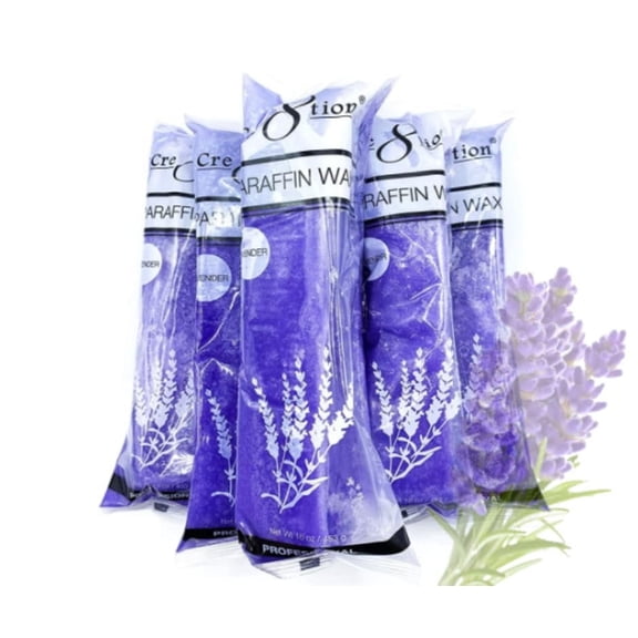 Cre8tion Paraffin Wax Refill 6 lbs Lavender for Hands & feet, Paraffin Wax Machine, Moisturizing Spa Treatment for Dry Skin & Pain Relief