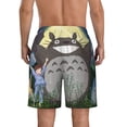 thumbnail image 4 of Totoro Men's Swim Trunks Quick Dry Beach Board Shorts with Pockets Mesh Lining Bathing Suits, 4 of 7