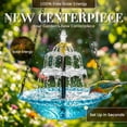 thumbnail image 5 of Solar Cascade Hanging Bird Bath Fountain, 2026 New Solar Fountain for Bird Bath Hanging Solar Bird Bath Fountain with Solars Pump & Glass Bowl Decorative Garden Yard Patio, 5 of 9