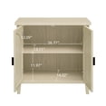 thumbnail image 3 of BSHTI Rattan 2-Door Cabinet – Natural Farmhouse Storage Cabinet with Adjustable Shelf, Anti-Tip Safety, for Bedroom, Living Room, Study, Brown, 3 of 13