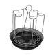 thumbnail image 1 of Soporte para secar tazas, organizador de vasos de vidrio con bandeja de drenaje, soporte antideslizante para tazas de té, estante para botellas, B Plata, 1 of 9