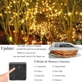 thumbnail image 3 of Luces solares tipo guirnalda Joomer 24 m, 240 LED, 8 modos, blanco cálido, 3 of 7