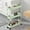 Green, variant on Slim Storage Cart 3 Tier,Bathroom Organizer Rolling Utility, Mobile Shelving Unit Slide Out for Office, Kitchen, Laundry Room & Narrow Places,White