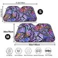 thumbnail image 3 of Fotbe Watercolor Butterflies Car Windshield Sunshade | Sun Visor Protector Front Window Shade, Keeps Out UV Rays, Keeps Your Vehicle Cool-Medium, 3 of 7