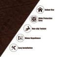thumbnail image 5 of Gymax 15PCS Non-Slip Carpet Stair Treads 30'' x 8'' Mats Indoor for Wooden Steps Brown, 5 of 10