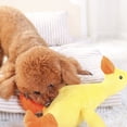 thumbnail image 3 of Juguete de peluche para perros que chirría, bonito pato amarillo relleno, juguete interactivo duradero, juguetes para masticar para perros agresivos, sonido para masticar, 3 of 5