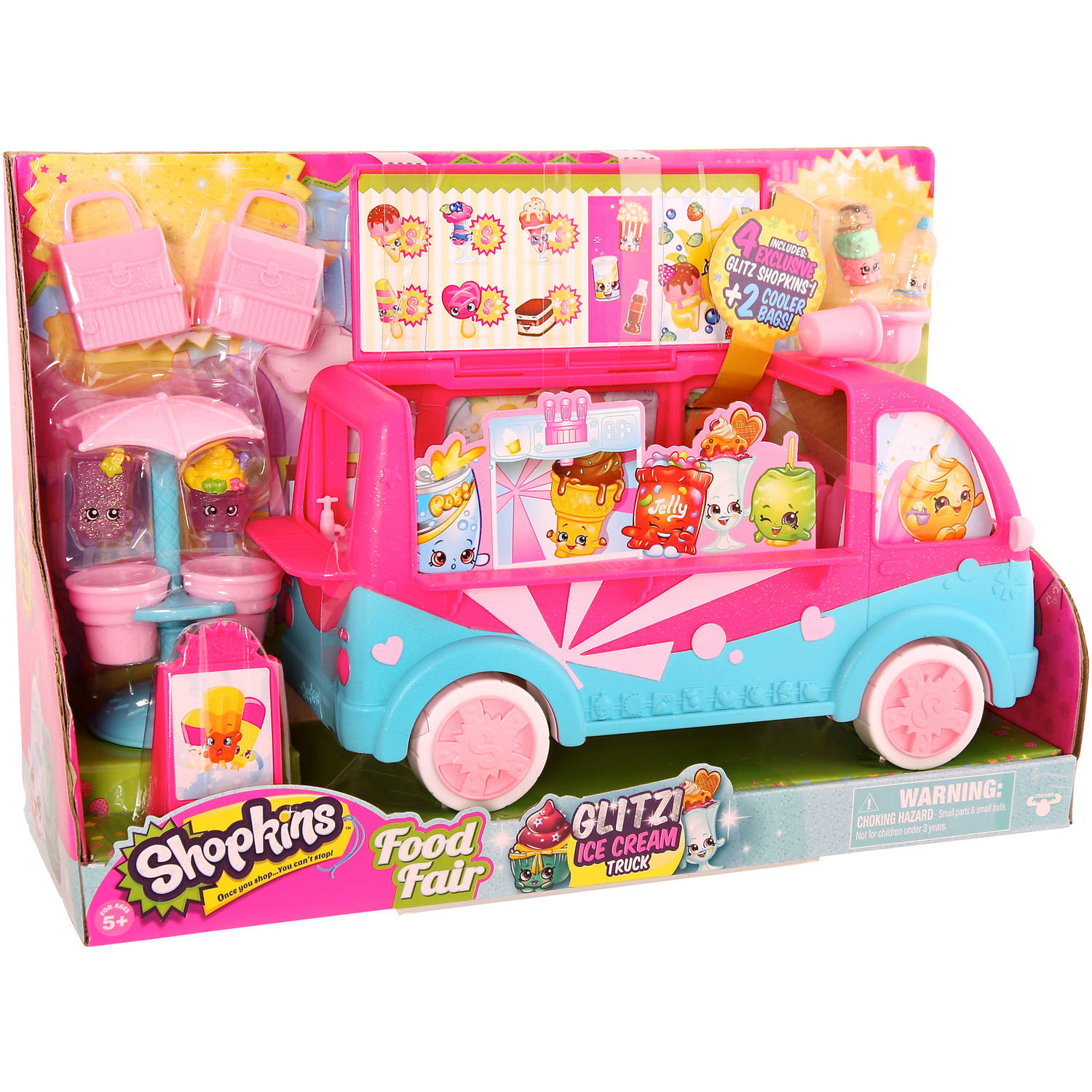 Moose Toys Shopkins Season 3 Scoops Ice Cream Truck Playset, Glitter - image 2 of 8