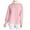 Pink, variant on Fesfesfes Womens Yellow Tshirt Women Solid Color Lapel Casual Long-Sleeved Pocket Shirt Ladies Tops Free Size(US:4-10)